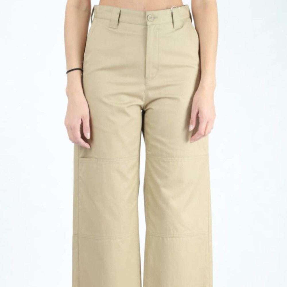 MAISON MARGIELA Double Knee Trousers S52532 Chino Pants Wide Leg Mid Rise Bottom